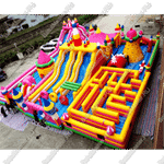 Большая площадка с высокой горкой "Дино-городок" 20*15*6.5 м