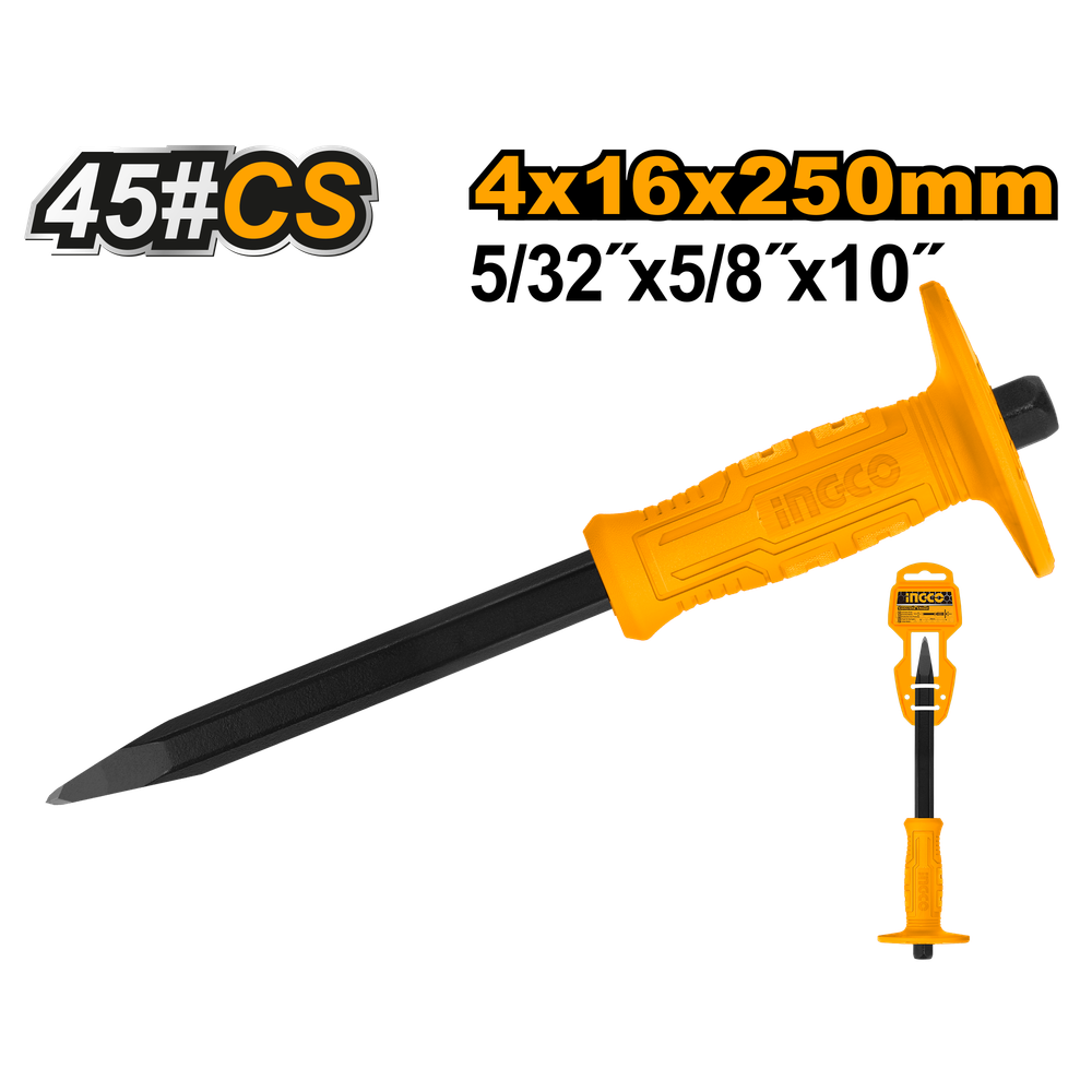 Зубило пикообразное с протектором 16*250 мм