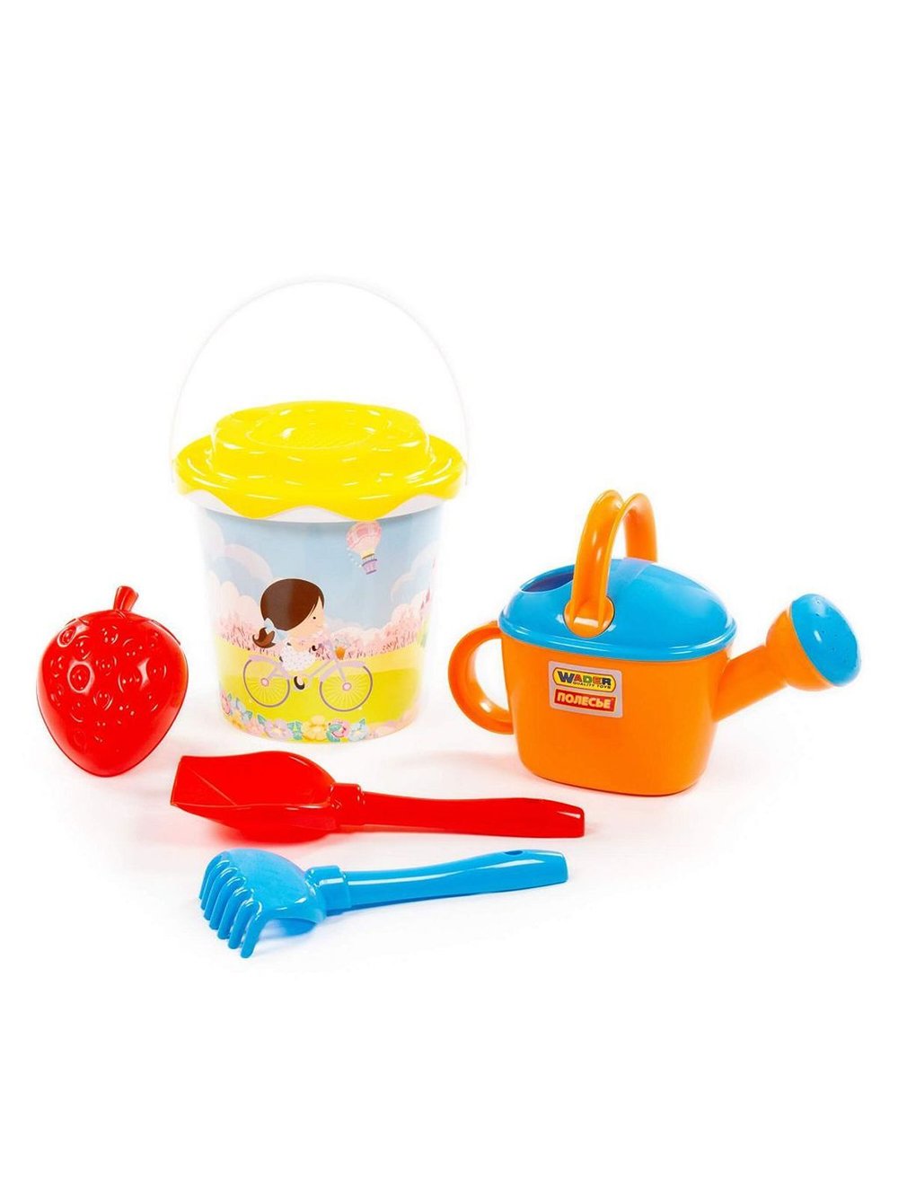 Летний набор для игры в песок № 389.Размер в упаковке 23х18х34см, в сетке (38302)