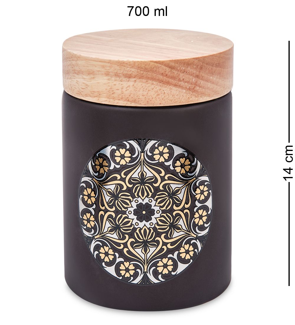 TJ-22/2 Керамическая банка сред. с крышкой