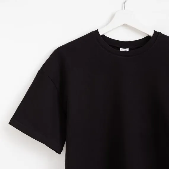 Футболка женская MINAKU: Оversize, цвет чёрный, р-р 50