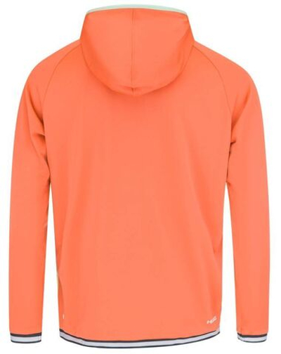 Мужская теннисная кофта Head Topspin Hoodie - поясtell green/print vision