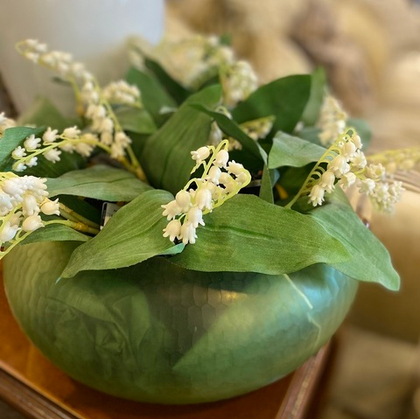 Ваза зёленая матовая