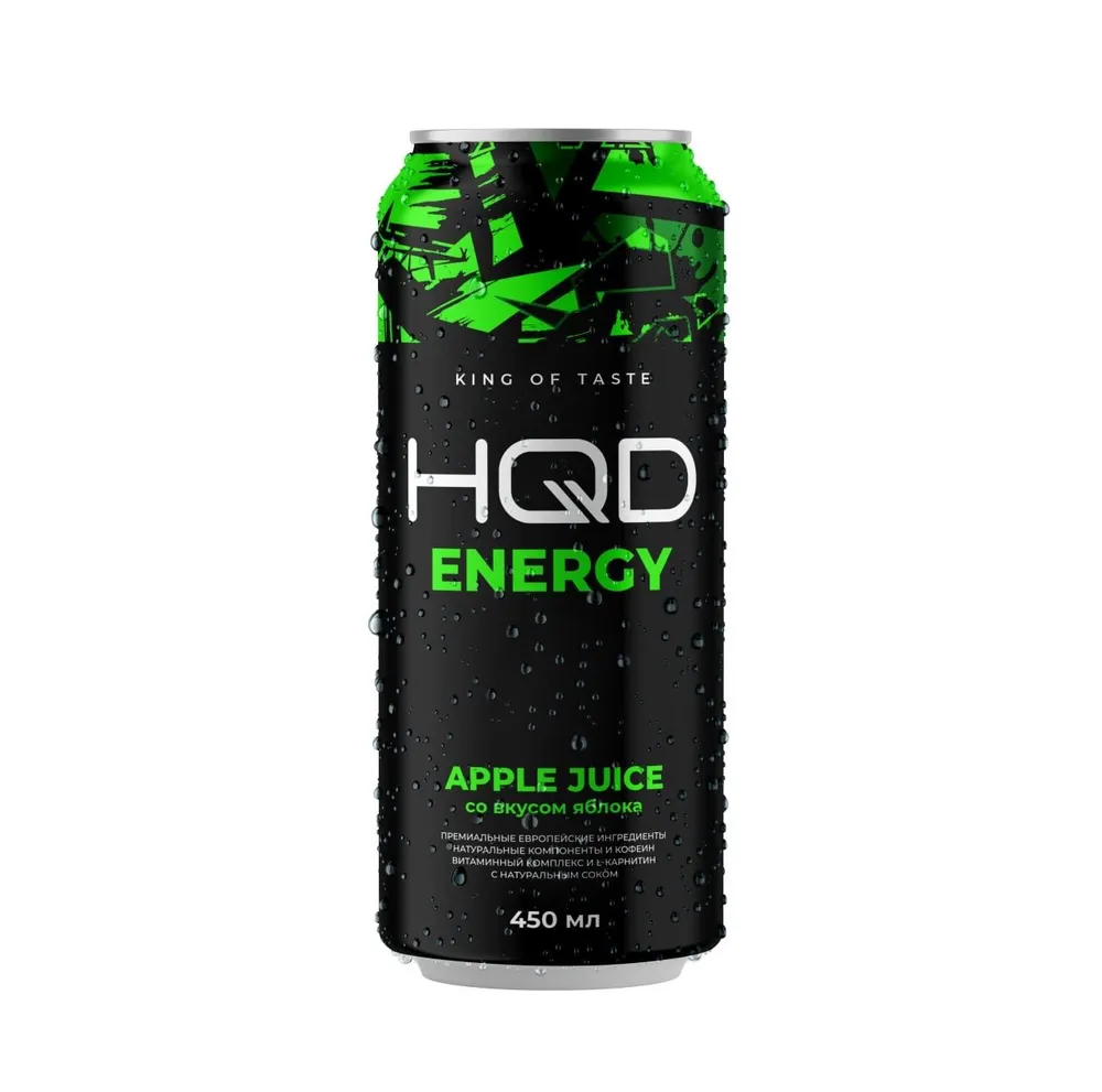 Напитки б/а HQD Energy 450мл купить в Иваново