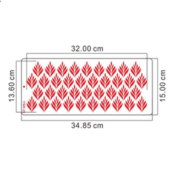 Трафарет для декора торта №54