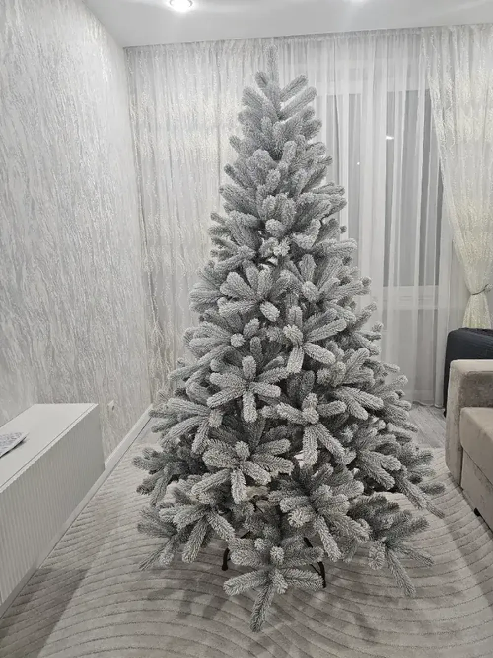 Заснеженная елка «Русская Императрица» (Литая хвоя) 120 см / 1,2 м