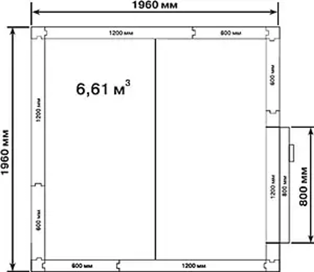 Холодильная камера Polair КХН-6,61