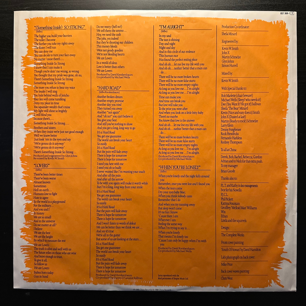 Labi Siffre ‎– So Strong (Европа 1989г.)