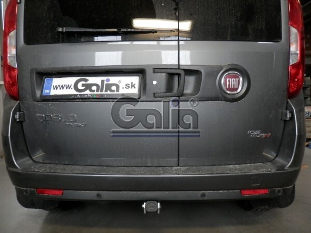 Фаркоп оцинкованный Galia F111A для FIAT Doblo 2010-, Opel Combo 2012-(паспорт и сертификат в комплекте)(без электрики)