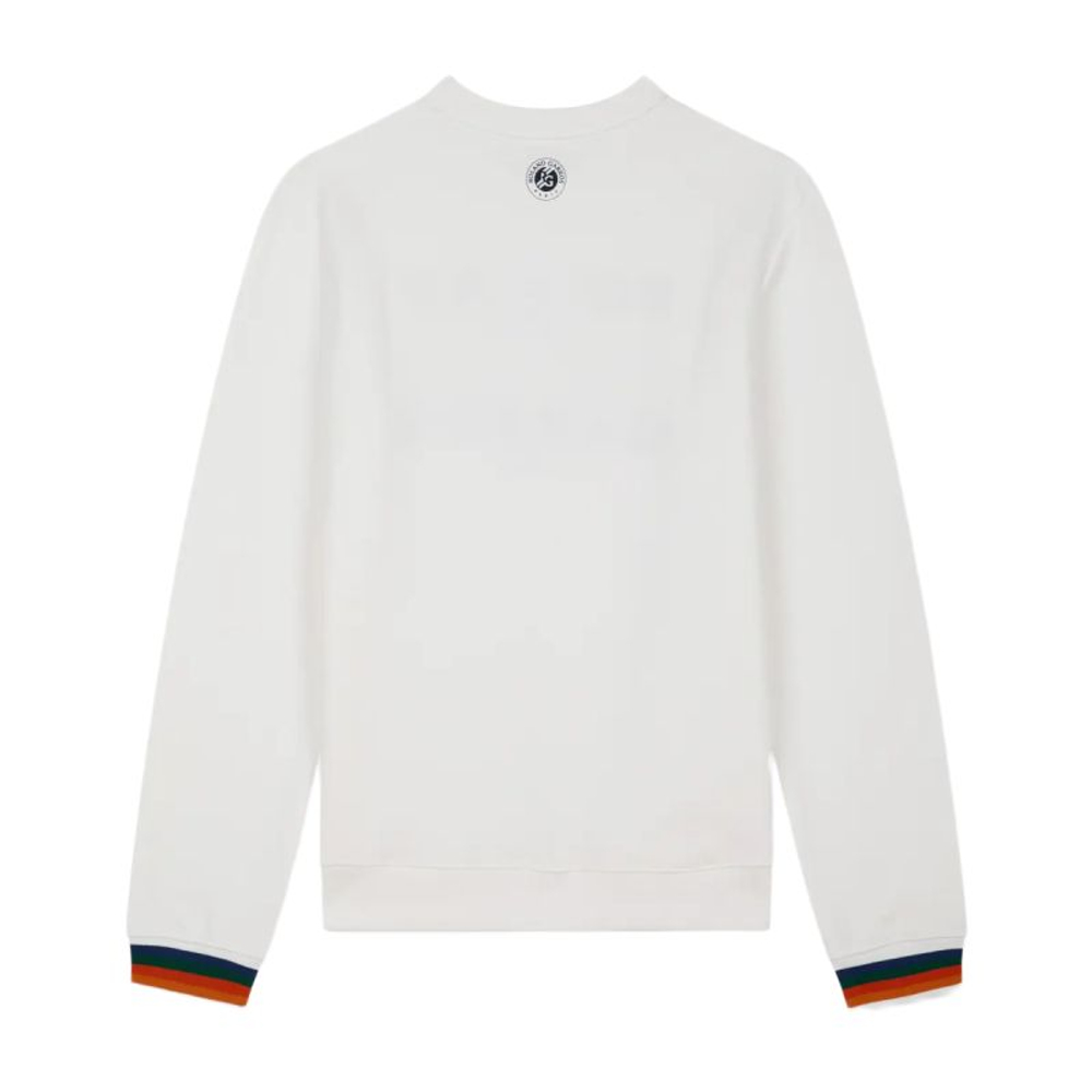 Мужская теннисная кофта Roland Garros Color Lines - white