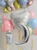 Воздушные шары на выписку для девочки №9048