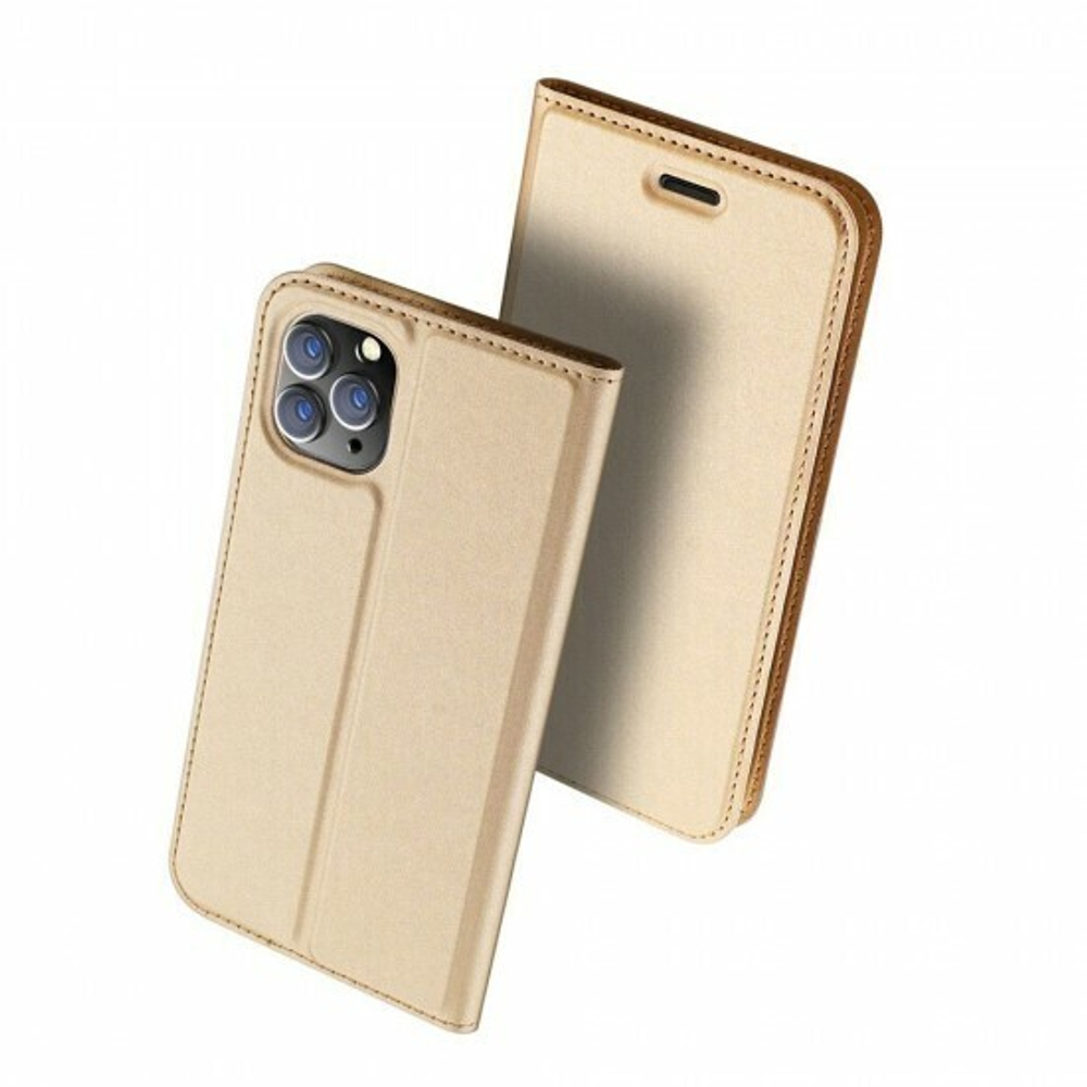 Чехол-книжка Dux Ducis Skin Pro для Xiaomi Redmi Note 9 Pro Золотой, 012258