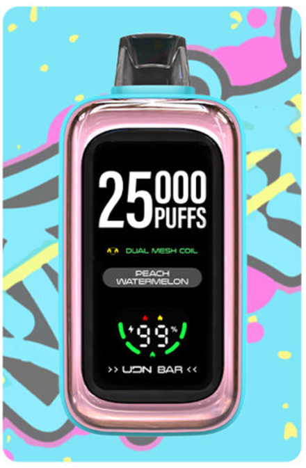 UDN BAR 25000 Peach watermelon - персик-арбуз 25000 затяжек 20мг (2%)