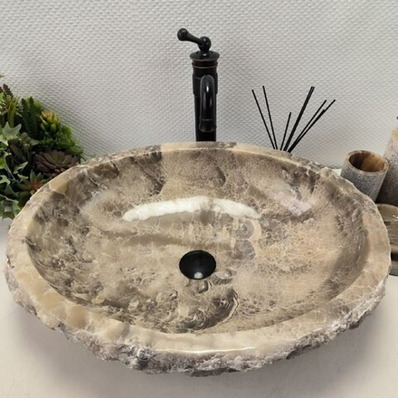 Раковина из оникса Erozy Grey EO-62187 60*47*15 0094