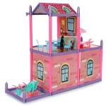 Дом для куклы с куклой и мебелью коробка ABL1008