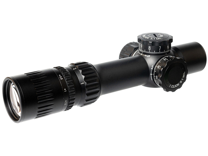 Прицел March-F 1-10x24 Shorty DR-TR1FB FFP+SFP 30мм, с кронштейном (D10SV24FDIML_P DR-TR1FB)