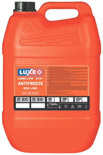 Антифриз Luxe Long Life красный G12+ 20 кг