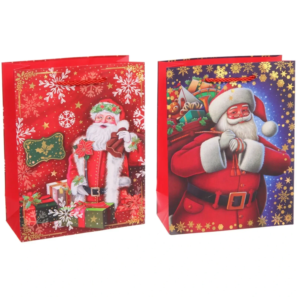 Пакет подарочный «Сказочный Дедушка» 18*23*8 см, микс