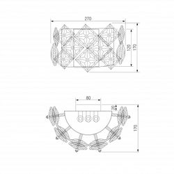 Накладной светильник Bogate's Rubis 371/3