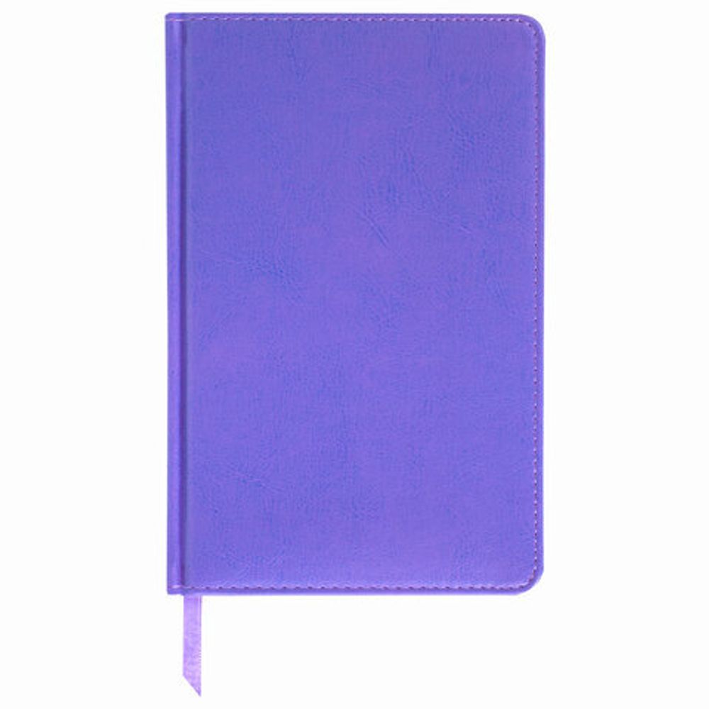 Ежедневник недатированный А5 138х213 мм BRAUBERG "Imperial" под кожу, 160 л., фиолетовый, 111854