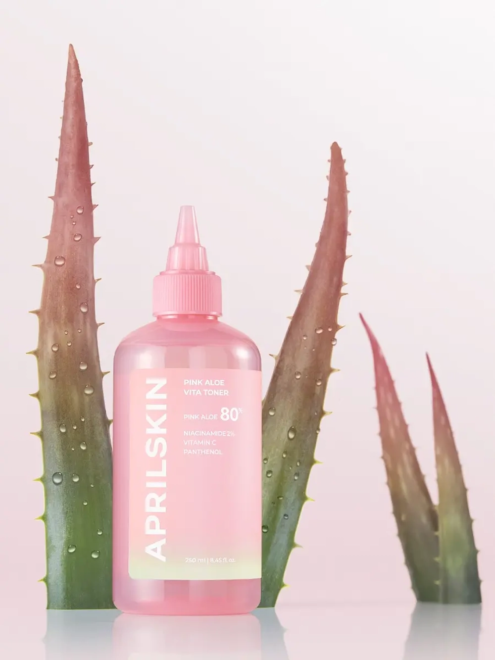 APRILSKIN Успокаивающий и себорегулирующий тонер с розовым алоэ и ниацинамидом Pink Aloe Vita Toner 250 мл