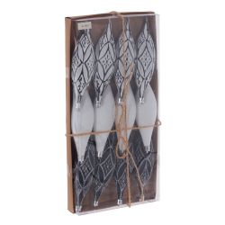 GAEM Набор из 12-ти шт: Украшение новогоднее "Капля", L33 W4 H16 см