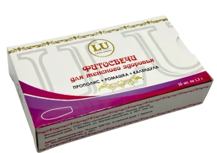ФитоСвечи для женщин с прополисом колендулой и ромашкой