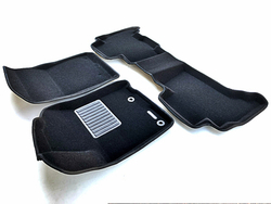 Коврики салона для TOYOTA LС Prado 150 (2014-) (с крепежом) Euromat 3D Business черные. Арт. EMC3D-005120