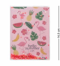 NB-49/ 6 Блокнот «Фламинго» с плавающими пайетками