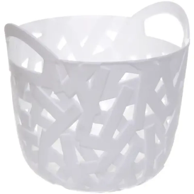 Корзинка для хранения мелочей «БИСКОТТИ», цвет дымчатый белый, 17,5*16,5*16см (лейбл)