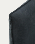 Jaira Кровать антрацитового цвета со съемным чехлом для матраса размером 160 х 200