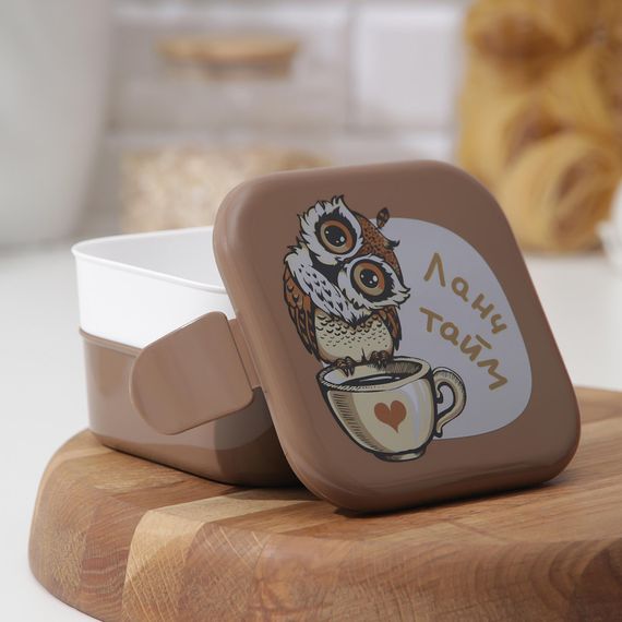 Yemək qabı \ Контейнер для обеда IDEA «Совы», 2 отделения, 400 мл