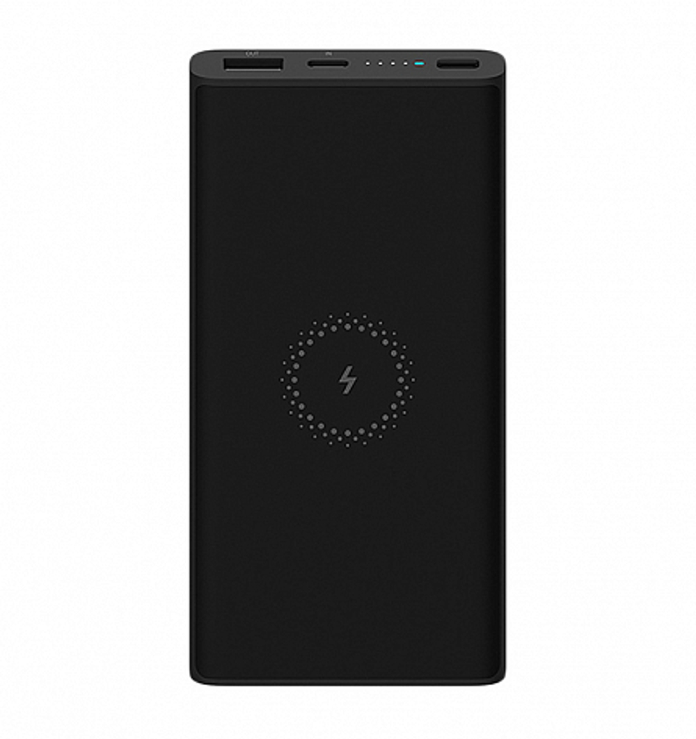 Внешний аккумулятор Xiaomi Power Bank Wireless 10W 10000 Mah черный (WPB15DZM)