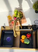 Многофункциональная кухонная мойка из нержавеющей стали BZ9954JS цвета Золотой