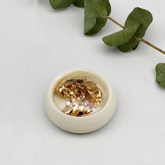 Фольга для дизайна мягкая Поталь, розовое золото