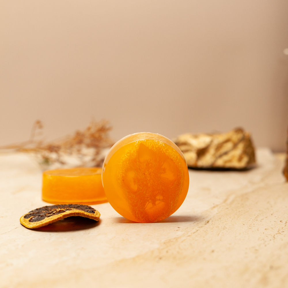 Мыло-скраб с люфой