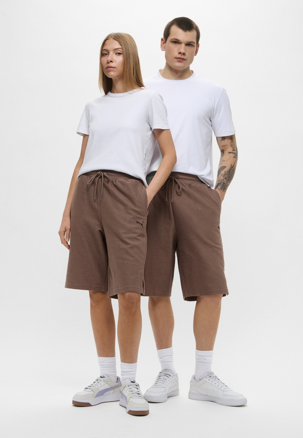 Шорты спортивные мужские PUMA PREMIUM ESS Jacquard Long Line Relaxed Shorts 11"