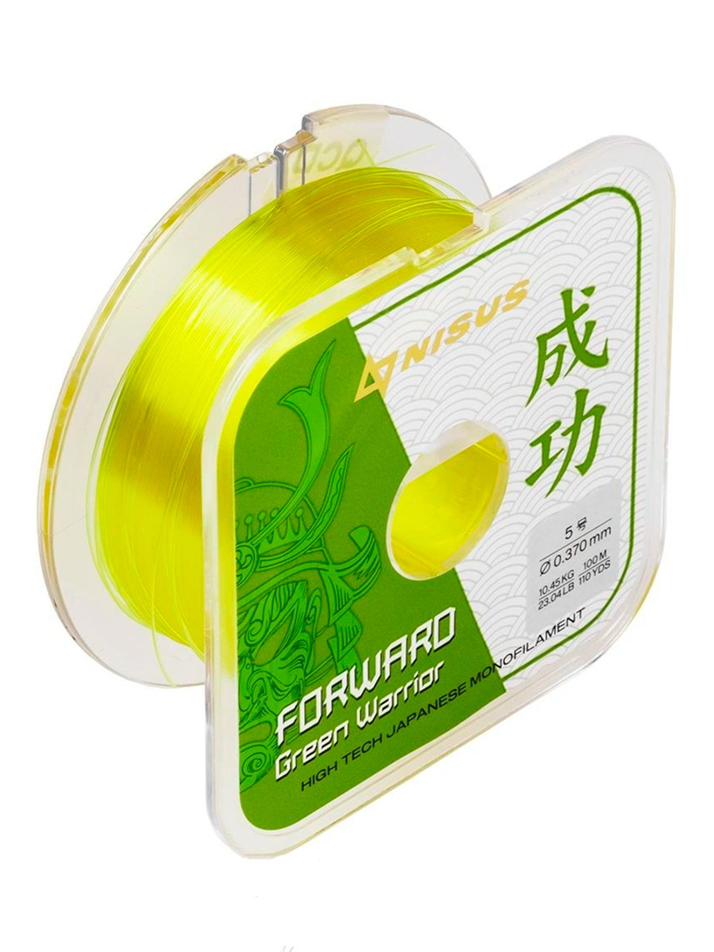 Леска для рыбалки Nisus FORWARD Green Warrior Nylon 0,309mm/100m (N-FGW-0309-100)