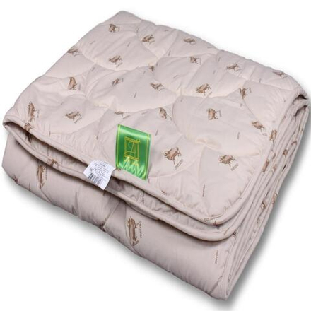Одеяло "АВТ. SHEEP-STANDART" всесезонное, плотность 200 г/м2, тик (50% хлопок, 50% полиэстер), Россия.
