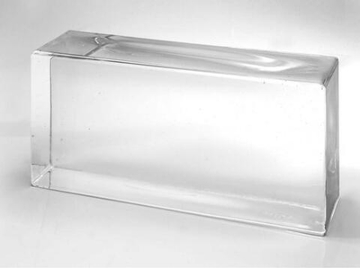 Стеклянный кирпич Clear 20x10x5 см