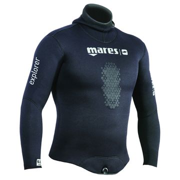 Куртка гидрокостюма Mares SF Explorer 30 3 мм открытая пора черный