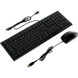 Комплект (клавиатура + мышь) A-4Tech Клавиатура + мышь KR-8520D черный USB Комплект [477615]