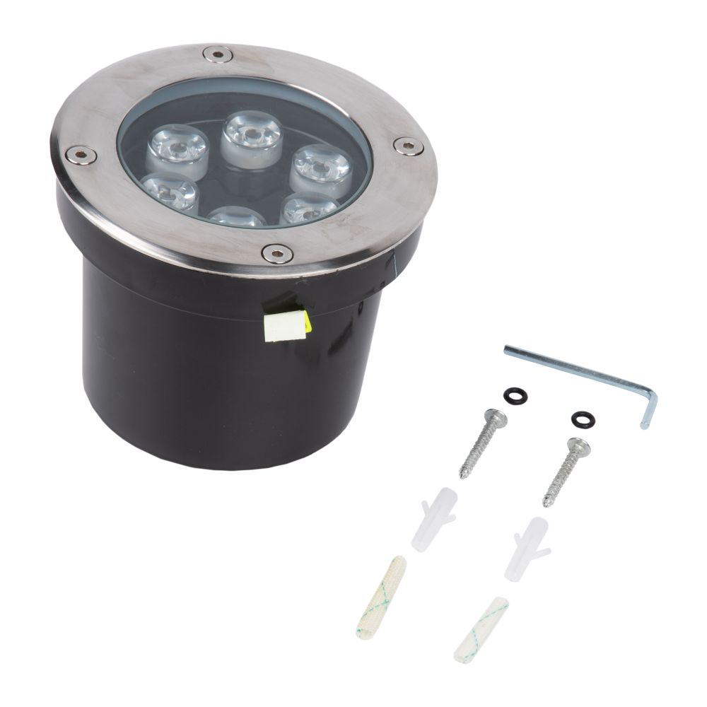 ULU-B11A-6W-GREEN IP67 GREY Светильник светодиодный уличный. Архитектурный встраиваемый. Зеленый свет. Корпус серый. TM Uniel.