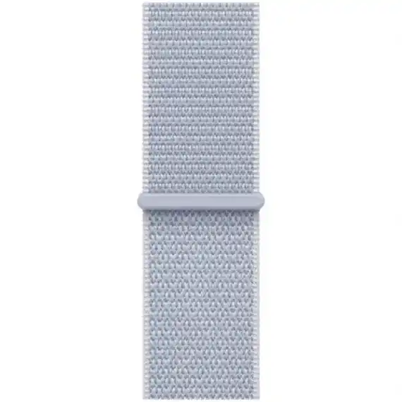 Умные часы Apple Watch SE 2024, 40 мм, корпус из алюминия серебристого цвета, спортивный браслет дымчато-голубого цвета (MXEE3)