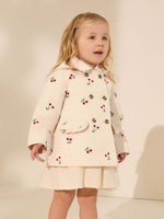 Плащ с капюшоном для девочки Next E25-134, Кремовый