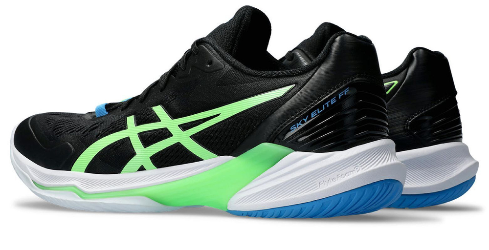 Мужские кроссовки для бадминтона/сквоша Asics Sky Elite FF 2 - черный/лаймовый взрыв