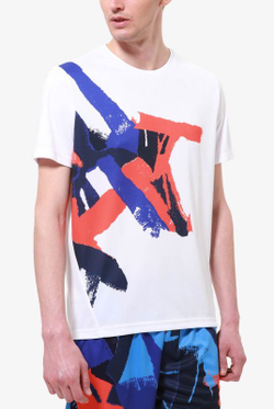 Мужская теннисная футболка Australian Ace T-Shirt With Sublimation - bianco/altro colore