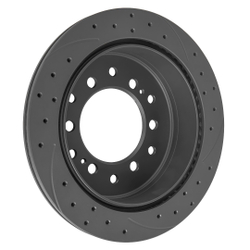 Диск тормозной задний перфорированный PRO-Line с покрытием (компл.2 шт) TOYOTA LC Prado J120 GANZ GIJ06064S