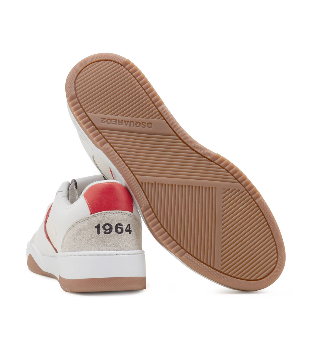 Кожаные кроссовки Dsquared2 - бежевый(SNM0315 01607269)