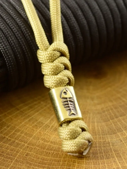 Бусина темлячная РЫБА для паракорда